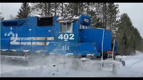 Train Horn Salutes, Plowing Snow And Railroad Switching Action! #trains #trainvideo | Jason Asselin