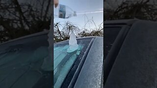 Oregon: Making an Ice mountain with a bottle of water in freezing St Helen temperatures.