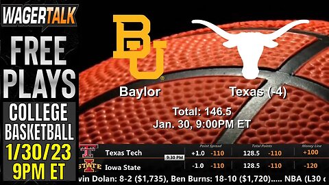 Baylor Bears vs Texas Longhorns College Basketball Predictions, Picks and Odds For January 30th