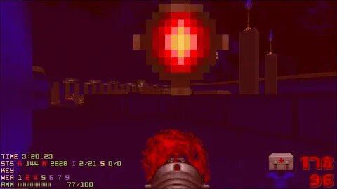 Doom 2 Blue Age Level 30 UV with 100.2% in 39:49
