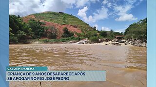 Caso em Ipanema: Criança de 9 Anos Desaparece após se Afogar no Rio José Pedro.