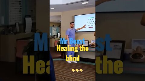 #mrbeast healing the blind. Any Dad would be proud!