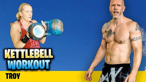 Double Kettlebell Strength Interval Workout TROY