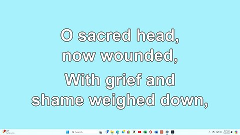 O Sacred Head now Wounded