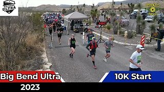 10K Runners Starting The Big Bend Ultra Marathon 2023