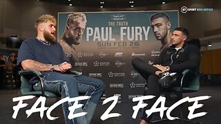 Jake Paul vs Tommy Fury Face-to-Face