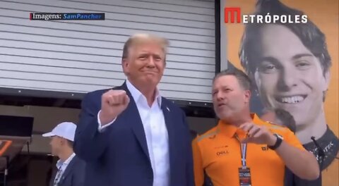 TRUMP❤️🇺🇸🥇RECEIVES GREAT CHEERS AT MIAMI F1 GRAND PRIX💙🇺🇸⭐️🏎️🏆