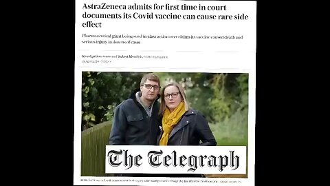 ⚠️Astra Zeneca have admitted in court their Covid Vaccine can cause Blood Clotting.