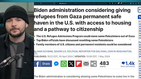 Biden May Bring Palestine Refugees Into US SABOTAGING Gen Z, Young Voters SHIFT GOP Over Immigration