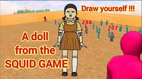 The SQUID game. We draw a doll from the Squid game.
