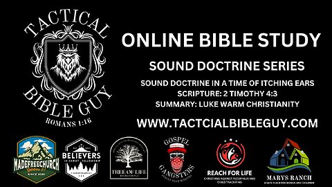 SOUND DOCTRINE IN A TIME OF ITCHING EARS