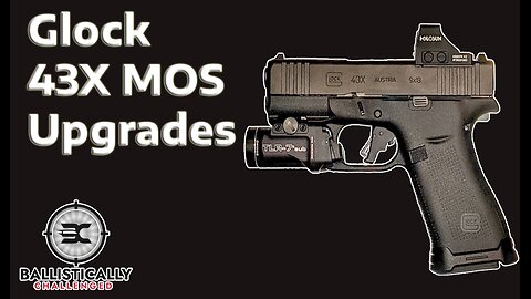 Glock 43x mos… red dot, trigger, magwell install