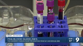 FDA could change rules so gay and bisexual men could donate blood