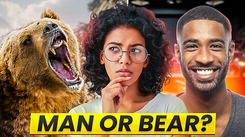 Answering the Viral "Man or Bear?" Question. Logic Debunks Female Delusion