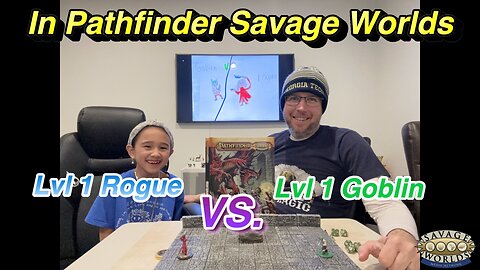 Pathfinder Savage Worlds Combat Example, Lvl1 Human Rogue Vs. Lvl1 Goblin