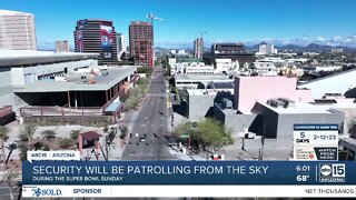 Security patrolling the Phoenix skies for Super Bowl