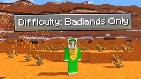 Can you beat Minecraft in an eroded badlands only world?