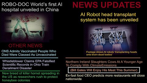 First AI Robot Hospital, New Head Transplant System, Other News