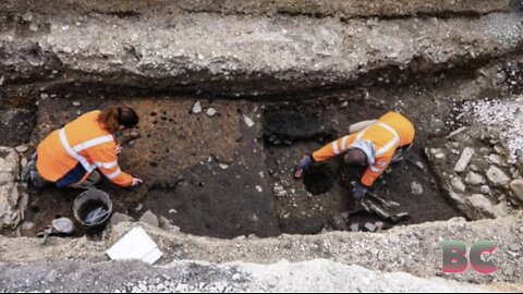 Stone workshops used by craftsmen in the Middle Ages found in France