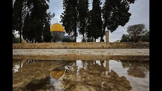 EARTHQUAKE SHAKES TILES & RAIN FROM THE DOME OF THE ROCK ISLAMIC STATEMENTS AGAINST JESUS & APOSTLES