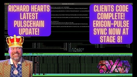 Richard Hearts Latest Pulscehain Update! Clients Code Complete! Erigon-Pulse Sync Now At Stage 8!