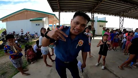 Police, Military, Kids Feeding Program #Camarines Sur Philippines 1 0f 2