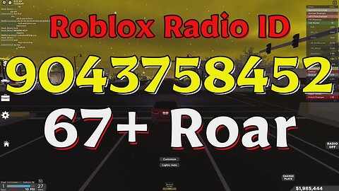 Roar Roblox Radio Codes/IDs