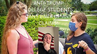 ANTI- TRUMP COLLEGE STUDENTS CAN'T BACK UP ANY CLAIMS!! | LIBERTY HANGOUT | ((HILARIOUS OWN))