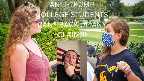 ANTI- TRUMP COLLEGE STUDENTS CAN'T BACK UP ANY CLAIMS!! | LIBERTY HANGOUT | ((HILARIOUS OWN))