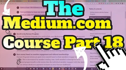 The Ultimate Medium.Com Course Part 18 Of 30 - Which Medium Youtubers Should You Keep An Eye On