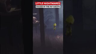 LITTLE NIGHTMARES - BEING CHASED BY THE FAT GUESTS #shorts