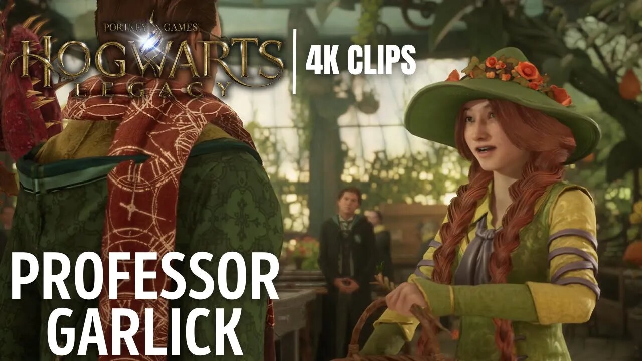 First Herbology Class, Meeting Professor Garlick | Hogwarts Legacy 4K Clips