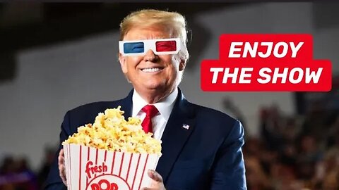 Trump - Popcorn Ready? Enjoy the Show! #politicalsatire #biden #trump #pelosi