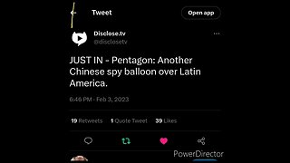 BREAKING NEWS PENTAGON 2ND CHINESE SPY BALLOON OVER LATIN AMERICA