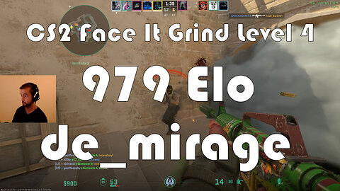 CS2 Face-It Grind - Face-It Level 4 - 979 Elo - de_mirage