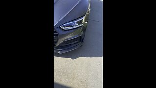 Audi front lip painted