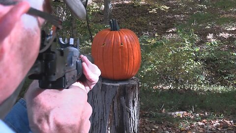 Pumpkin Carving with an Uzi