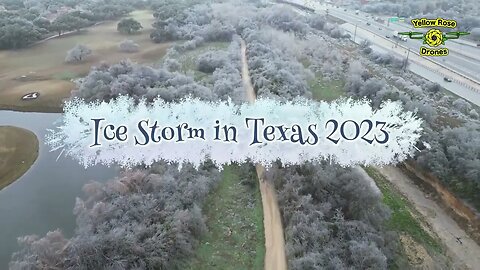 Ice Storm Hits Central Texas January - February 2023 - A Drone View