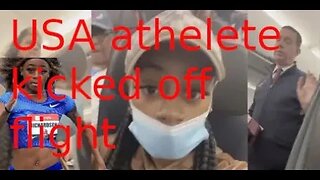 ENTITLED USA ATHLETE GETS KICK OF OFF FLIGHT!!??