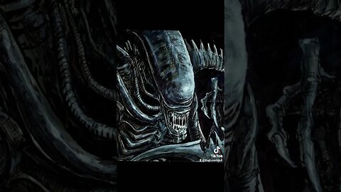 Alien Xenomorph Time Lapse #alien #timelapse #tokycomiccon #acrylicpainting #xenomorph #thejinaninja