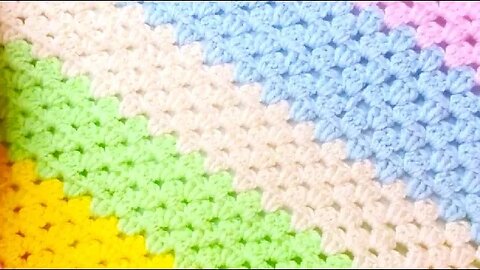 🧶Super Easy Crochet Baby Blanket For Beginners