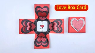 How to Make Love Box Card / DIY Gift Cards / Easy Paper Crafts