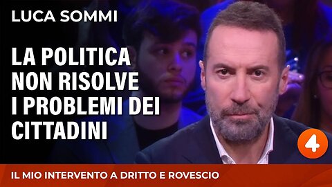 Luca Sommi in tv:La politica non risolve i problemi dei cittadini perchè sono corrotti i politici,lo dicono le statistiche ufficiali che MERDALIA è un Paese di corrotti mica io MERDALIA💩UN PAESE DI MERDA DI POLITICI CORROTTI E UN POPOLO D'IDIOTI