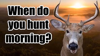 When do you hunt mornings?