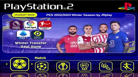 PES 2023 (PS2) EUROPEU FEVEREIRO 100% ATUALIZADO