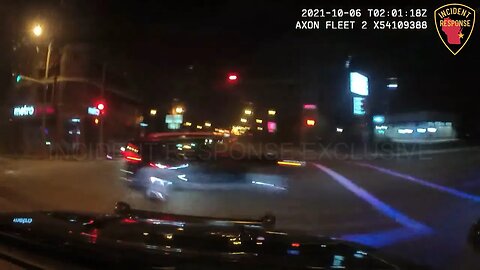 Dash Cam: Milwaukee Police Narrowly Miss Collision During Pursuit