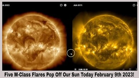 Five M-Flares Pop Off Our Sun Today February 9th 2023!