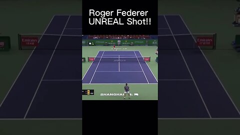Roger Federer UNREAL Shot!! 🤯 #tennis #shorts