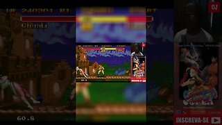 Chunli e Cammy em Super Street Fighter II para o Mega Drive #shorts