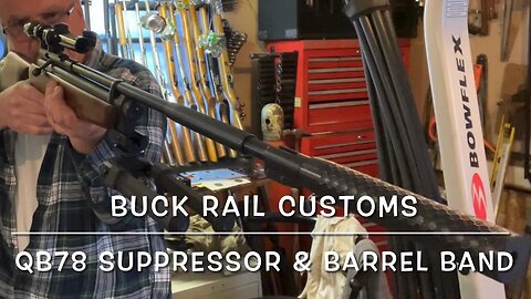 Buck Rail QB78 suppressor and barrel band review with sound level meter. How much difference?